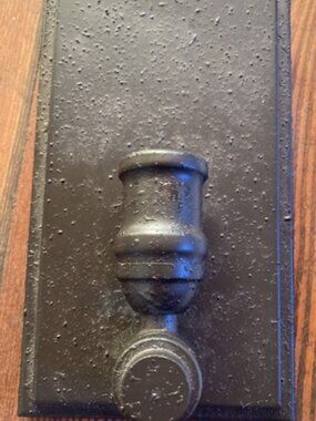Allen + Roth Wharfside Wall Sconce WL-2076 Single Light Textured Bronze Rustic
